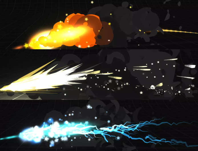 Stylized Boost Trail Particles