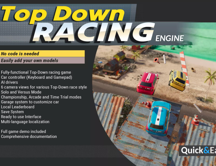 Top Down Car Racing Source Code