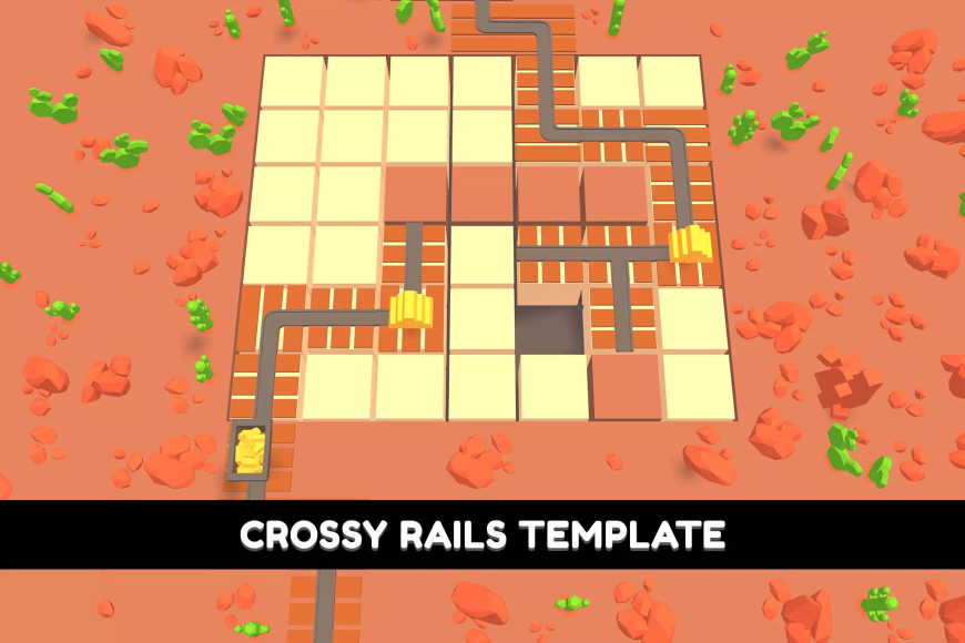 Crossy Rails | Template + Editor Source Code Free Download