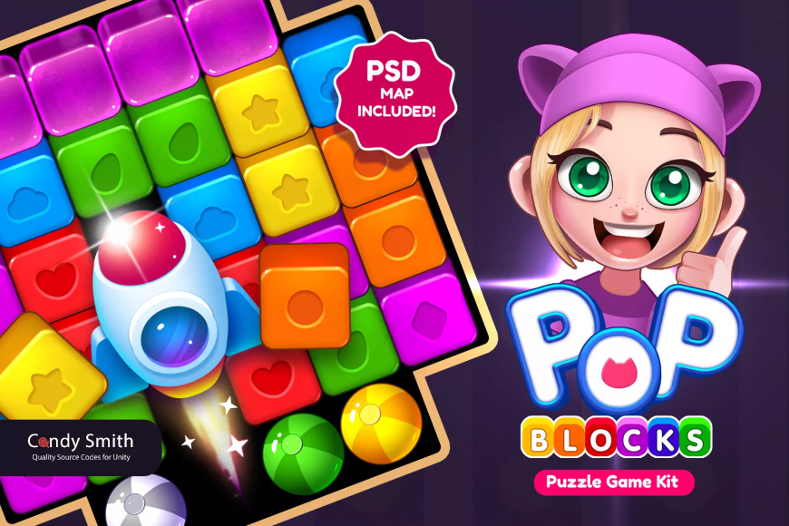 POP BLOCKS Puzzle Match Kit Free Download