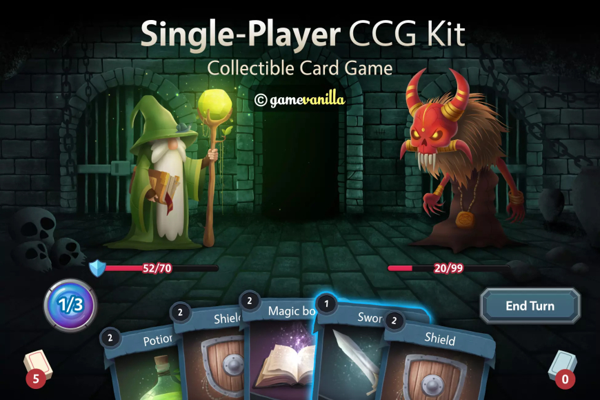 Single-Player CCG Kit Template Free Download